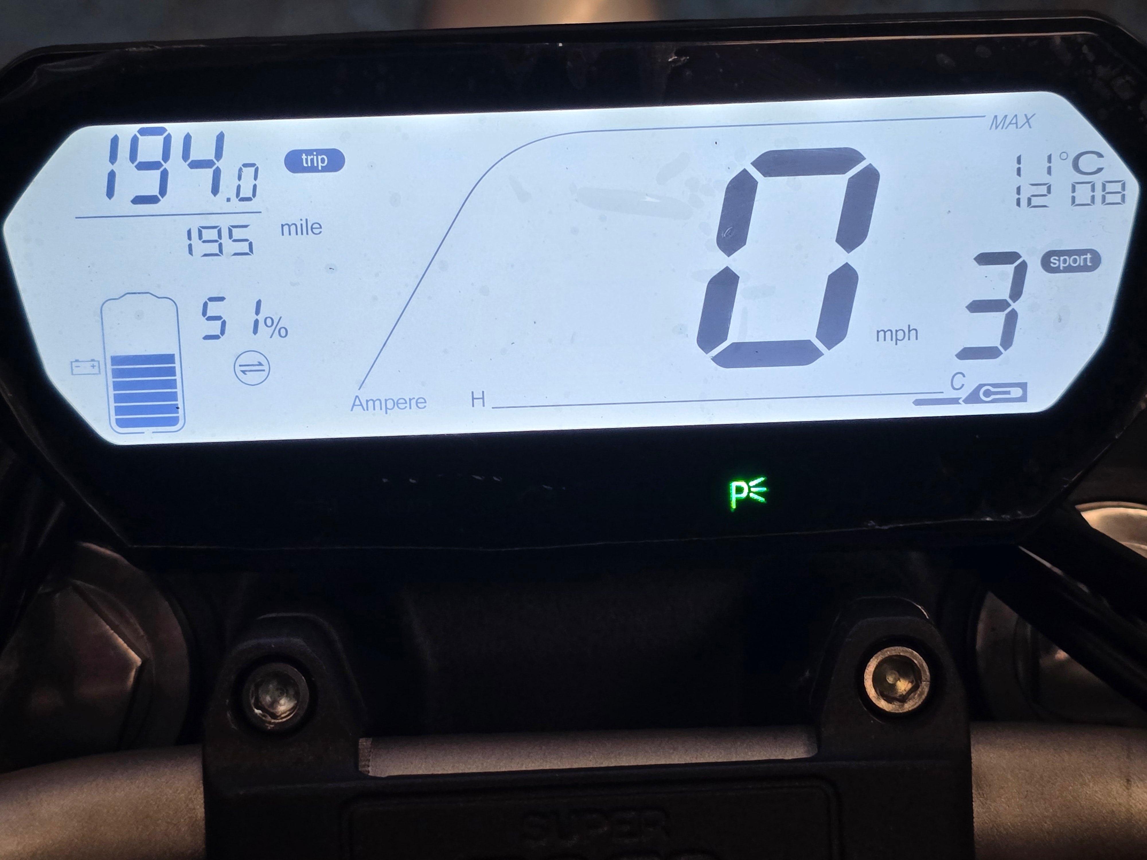 Super Soco TSX1500 Electric Motorbike  - Second Hand 195 Miles